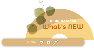 NEWS Release What’s NEW／ブログ